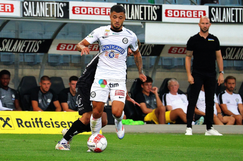 Sturm Graz - Altach
Oesterreichische Fussball Bundesliga, 4 Runde, SK Sturm Graz - SCR Altach, Stadion Liebenau Graz, 24.08.2024. 

Foto zeigt Jusuf Gazibegovic (Sturm)
