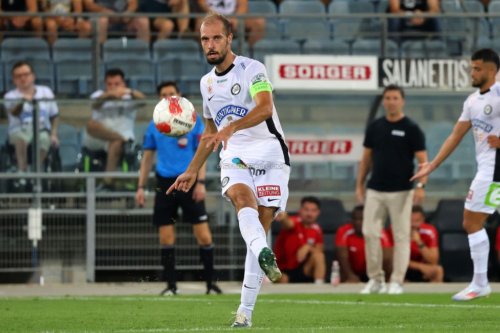 Sturm Graz - Altach
Oesterreichische Fussball Bundesliga, 4 Runde, SK Sturm Graz - SCR Altach, Stadion Liebenau Graz, 24.08.2024. 

Foto zeigt Jon Gorenc-Stankovic (Sturm)
