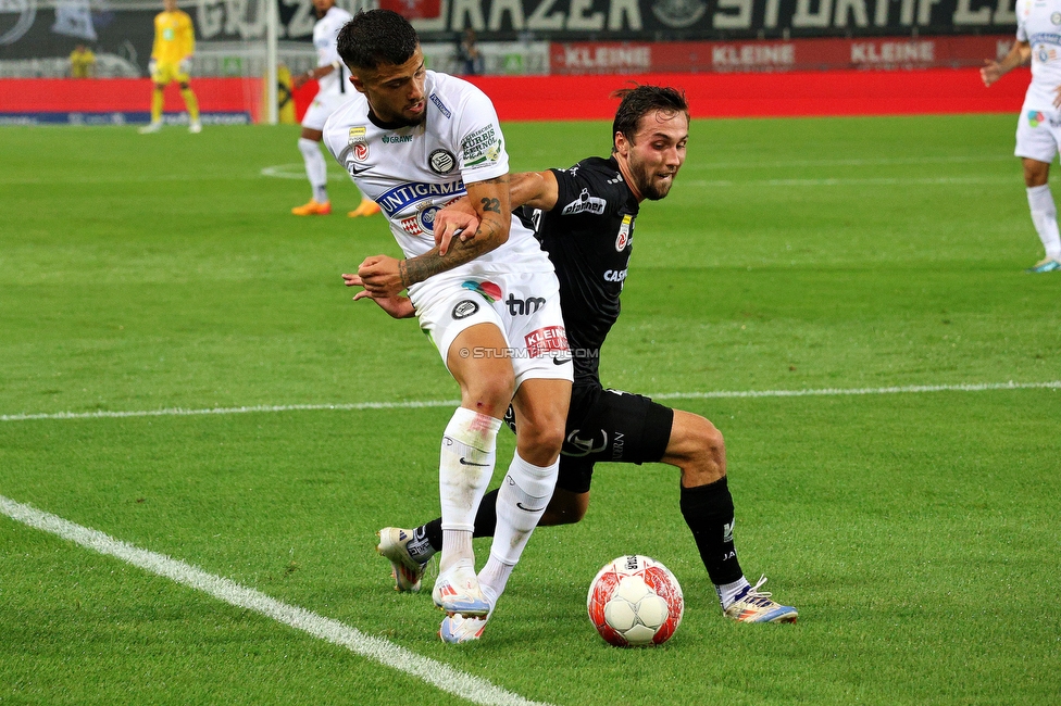 Sturm Graz - Altach
Oesterreichische Fussball Bundesliga, 4 Runde, SK Sturm Graz - SCR Altach, Stadion Liebenau Graz, 24.08.2024. 

Foto zeigt Jusuf Gazibegovic (Sturm)
