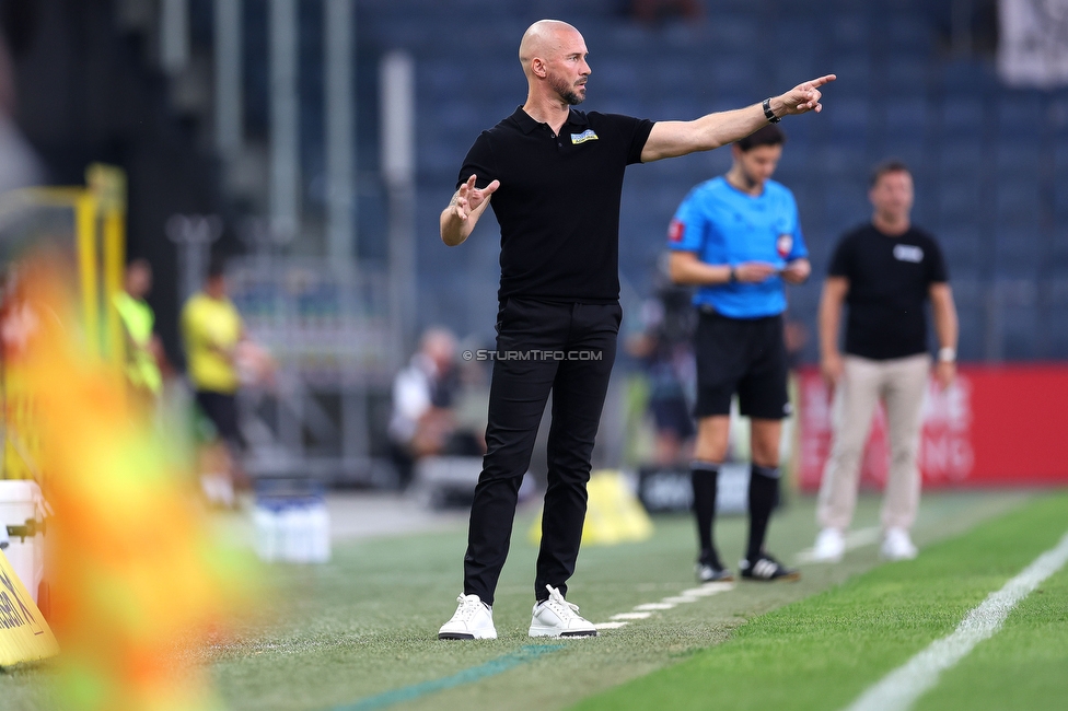 Sturm Graz - Altach
Oesterreichische Fussball Bundesliga, 4 Runde, SK Sturm Graz - SCR Altach, Stadion Liebenau Graz, 24.08.2024. 

Foto zeigt Christian Ilzer (Cheftrainer Sturm)
