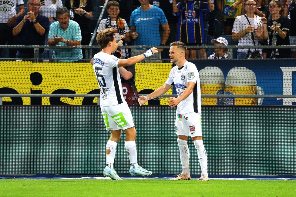 Sturm Graz - Altach
Oesterreichische Fussball Bundesliga, 4 Runde, SK Sturm Graz - SCR Altach, Stadion Liebenau Graz, 24.08.2024. 

Foto zeigt Tomi Horvat (Sturm)
Schlüsselwörter: torjubel