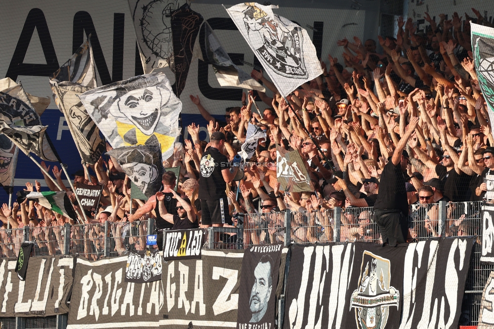 Ried - Sturm Graz
OEFB Cup, 2. Runde, SV Ried - SK Sturm Graz, Innviertel Arena Ried, 28.08.2024. 

Foto zeigt Seedy Jatta (Sturm)
Schlüsselwörter: torjubel