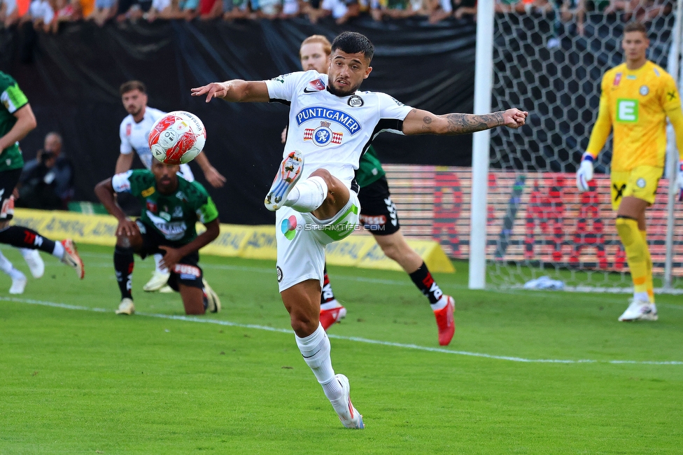 Ried - Sturm Graz
OEFB Cup, 2. Runde, SV Ried - SK Sturm Graz, Innviertel Arena Ried, 28.08.2024. 

Foto zeigt Jusuf Gazibegovic (Sturm)
