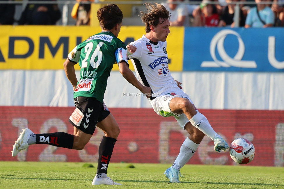 Ried - Sturm Graz
OEFB Cup, 2. Runde, SV Ried - SK Sturm Graz, Innviertel Arena Ried, 28.08.2024. 

Foto zeigt William Boeving (Sturm)
