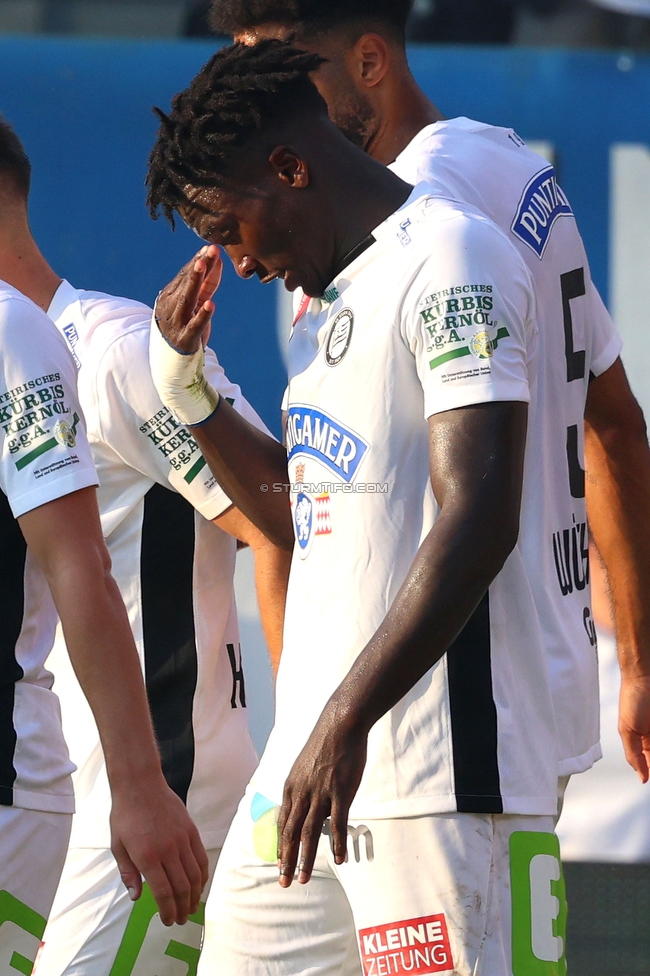 Ried - Sturm Graz
OEFB Cup, 2. Runde, SV Ried - SK Sturm Graz, Innviertel Arena Ried, 28.08.2024. 

Foto zeigt Seedy Jatta (Sturm)
Schlüsselwörter: torjubel