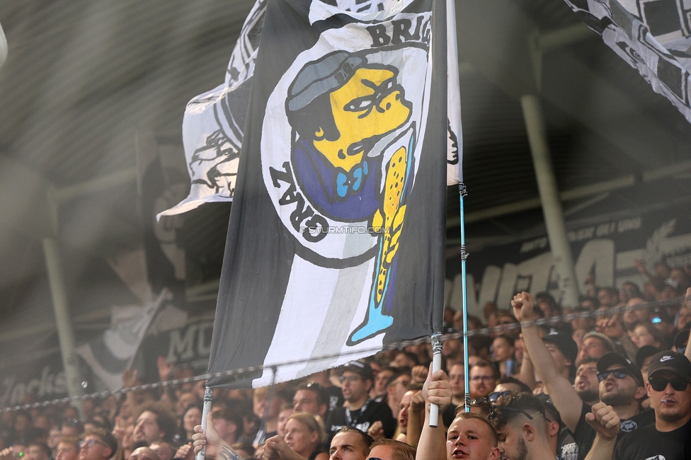 Sturm Graz - Tirol
Oesterreichische Fussball Bundesliga, 5. Runde, SK Sturm Graz - WSG Tirol, Stadion Liebenau Graz, 31.08.2024. 

Foto zeigt Fans von Sturm
