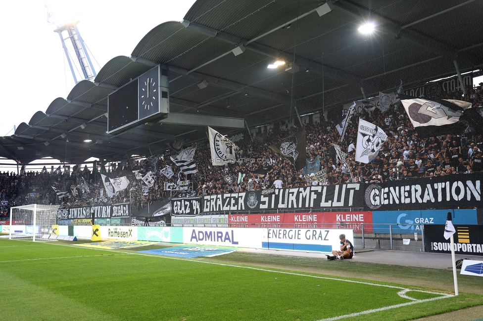 Sturm Graz - Tirol
Oesterreichische Fussball Bundesliga, 5. Runde, SK Sturm Graz - WSG Tirol, Stadion Liebenau Graz, 31.08.2024. 

Foto zeigt Fans von Sturm
