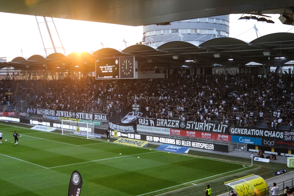 Sturm Graz - Tirol
Oesterreichische Fussball Bundesliga, 5. Runde, SK Sturm Graz - WSG Tirol, Stadion Liebenau Graz, 31.08.2024. 

Foto zeigt Fans von Sturm
