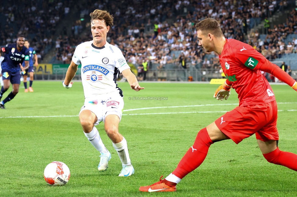 Sturm Graz - Tirol
Oesterreichische Fussball Bundesliga, 5. Runde, SK Sturm Graz - WSG Tirol, Stadion Liebenau Graz, 31.08.2024. 

Foto zeigt William Boeving (Sturm)
