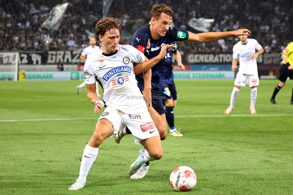 Sturm Graz - Tirol
Oesterreichische Fussball Bundesliga, 5. Runde, SK Sturm Graz - WSG Tirol, Stadion Liebenau Graz, 31.08.2024. 

Foto zeigt William Boeving (Sturm)
