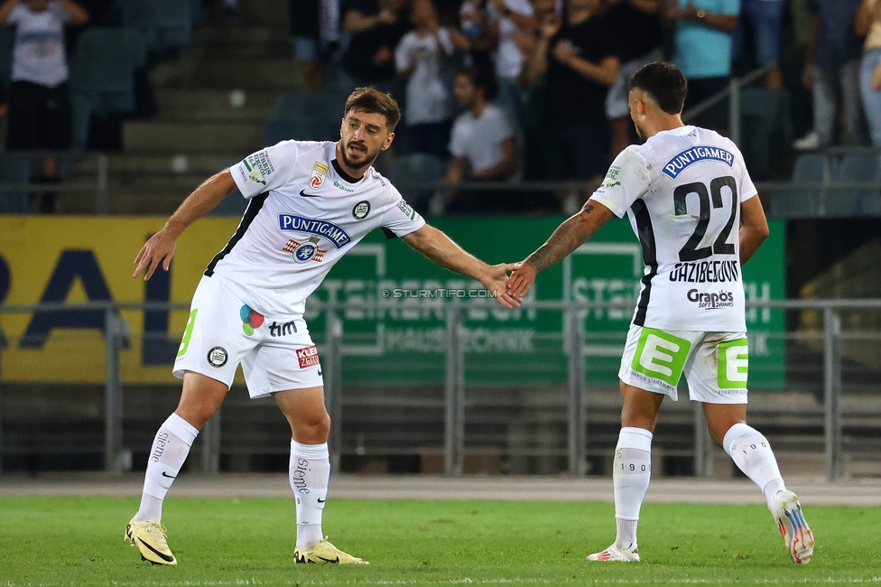 Sturm Graz - Tirol
Oesterreichische Fussball Bundesliga, 5. Runde, SK Sturm Graz - WSG Tirol, Stadion Liebenau Graz, 31.08.2024. 

Foto zeigt Otar Kiteishvili (Sturm)
