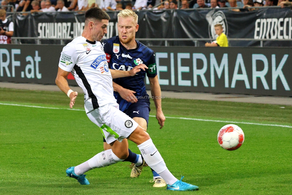 Sturm Graz - Tirol
Oesterreichische Fussball Bundesliga, 5. Runde, SK Sturm Graz - WSG Tirol, Stadion Liebenau Graz, 31.08.2024. 

Foto zeigt Alexandar Borkovic (Sturm)
