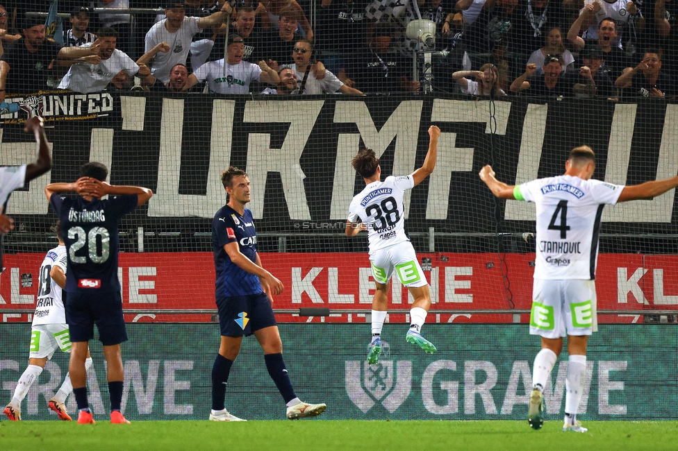 Sturm Graz - Tirol
Oesterreichische Fussball Bundesliga, 5. Runde, SK Sturm Graz - WSG Tirol, Stadion Liebenau Graz, 31.08.2024. 

Foto zeigt Leon Grgic (Sturm)
