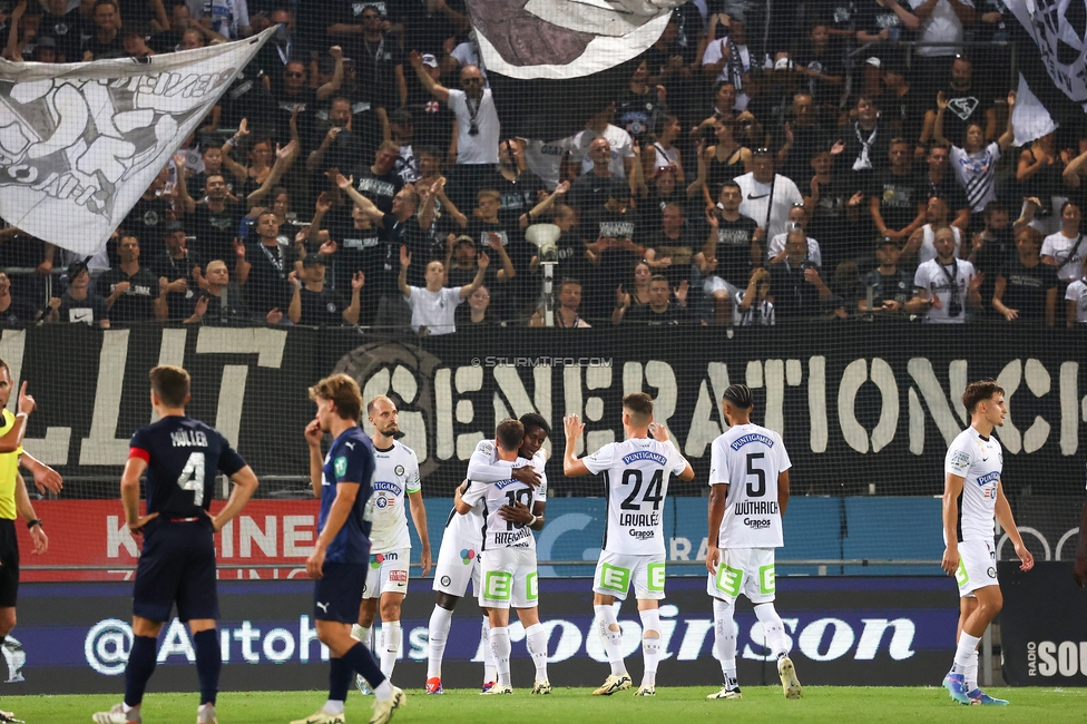 Sturm Graz - Tirol
Oesterreichische Fussball Bundesliga, 5. Runde, SK Sturm Graz - WSG Tirol, Stadion Liebenau Graz, 31.08.2024. 

Foto zeigt Tochi Phil Chukwuani (Sturm)
