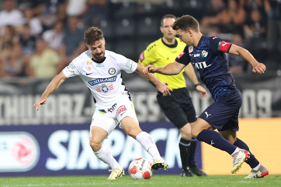 Sturm Graz - Tirol
Oesterreichische Fussball Bundesliga, 5. Runde, SK Sturm Graz - WSG Tirol, Stadion Liebenau Graz, 31.08.2024. 

Foto zeigt Otar Kiteishvili (Sturm)
