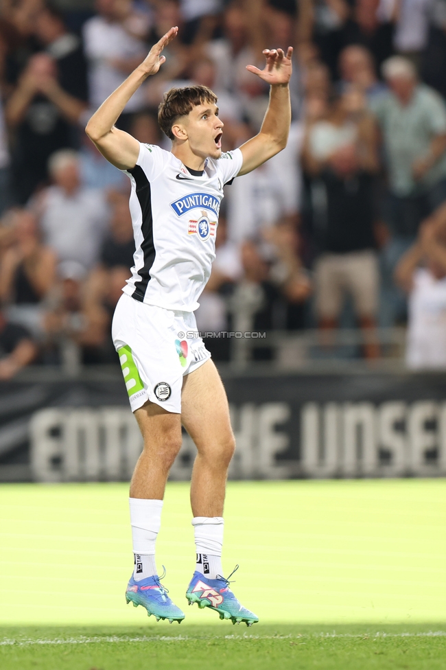 Sturm Graz - Tirol
Oesterreichische Fussball Bundesliga, 5. Runde, SK Sturm Graz - WSG Tirol, Stadion Liebenau Graz, 31.08.2024. 

Foto zeigt Leon Grgic (Sturm)
