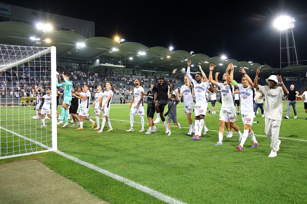 Sturm Graz - Tirol
Oesterreichische Fussball Bundesliga, 5. Runde, SK Sturm Graz - WSG Tirol, Stadion Liebenau Graz, 31.08.2024. 

Foto zeigt die Mannschaft von Sturm
