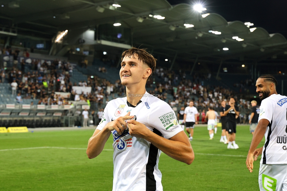 Sturm Graz - Tirol
Oesterreichische Fussball Bundesliga, 5. Runde, SK Sturm Graz - WSG Tirol, Stadion Liebenau Graz, 31.08.2024. 

Foto zeigt Leon Grgic (Sturm)
