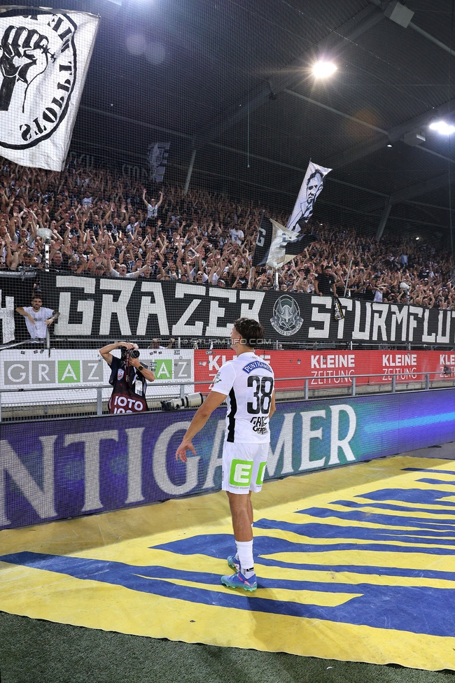 Sturm Graz - Tirol
Oesterreichische Fussball Bundesliga, 5. Runde, SK Sturm Graz - WSG Tirol, Stadion Liebenau Graz, 31.08.2024. 

Foto zeigt Leon Grgic (Sturm)
