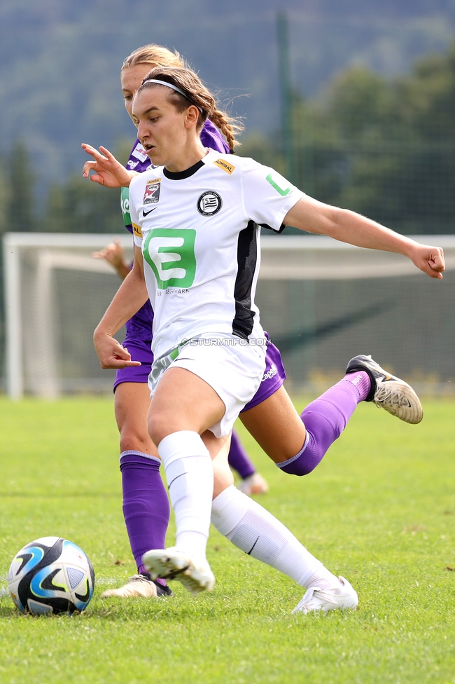 Austria Klagenfurt - Sturm Graz Damen
SPORTLAND Niederoesterreich Frauen Cup, Austria Klagenfurt - SK Sturm Graz, Sport- und Freizeitzentrum Friedlach Glanegg, 08.09.2024. 

Foto zeigt Pauline Deutsch (Sturm Damen)
