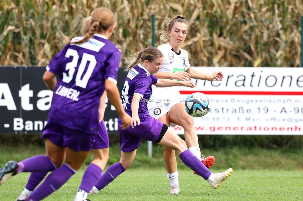 Austria Klagenfurt - Sturm Graz Damen
SPORTLAND Niederoesterreich Frauen Cup, Austria Klagenfurt - SK Sturm Graz, Sport- und Freizeitzentrum Friedlach Glanegg, 08.09.2024. 

Foto zeigt Modesta Uka (Sturm Damen)
