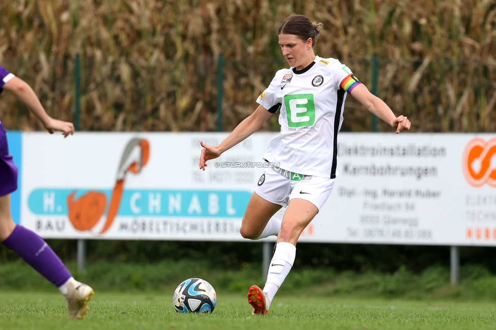 Austria Klagenfurt - Sturm Graz Damen
SPORTLAND Niederoesterreich Frauen Cup, Austria Klagenfurt - SK Sturm Graz, Sport- und Freizeitzentrum Friedlach Glanegg, 08.09.2024. 

Foto zeigt Sophie Maierhofer (Sturm Damen)
