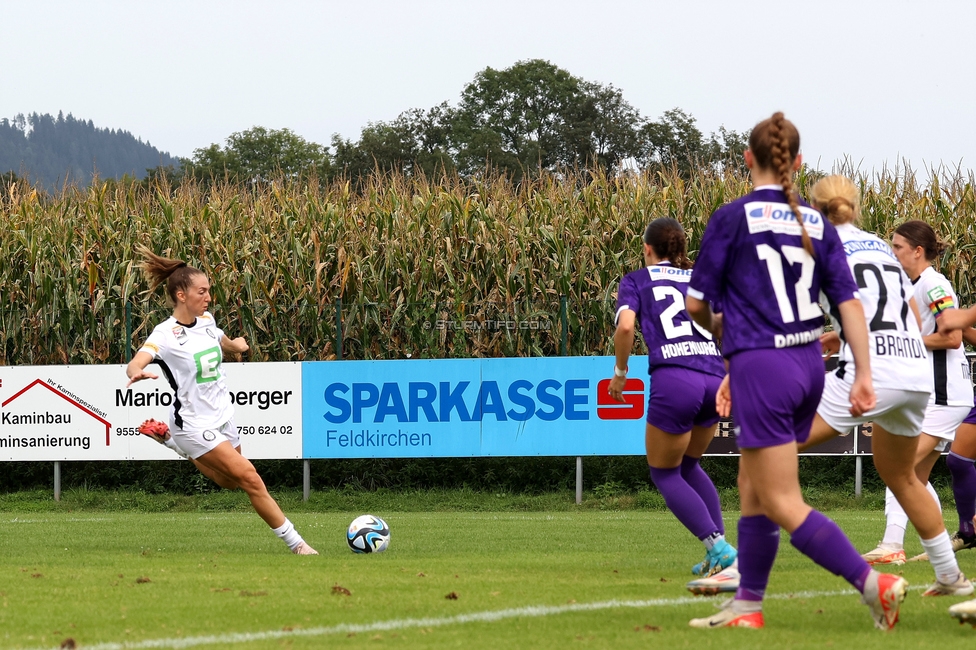 Austria Klagenfurt - Sturm Graz Damen
SPORTLAND Niederoesterreich Frauen Cup, Austria Klagenfurt - SK Sturm Graz, Sport- und Freizeitzentrum Friedlach Glanegg, 08.09.2024. 

Foto zeigt Modesta Uka (Sturm Damen)
