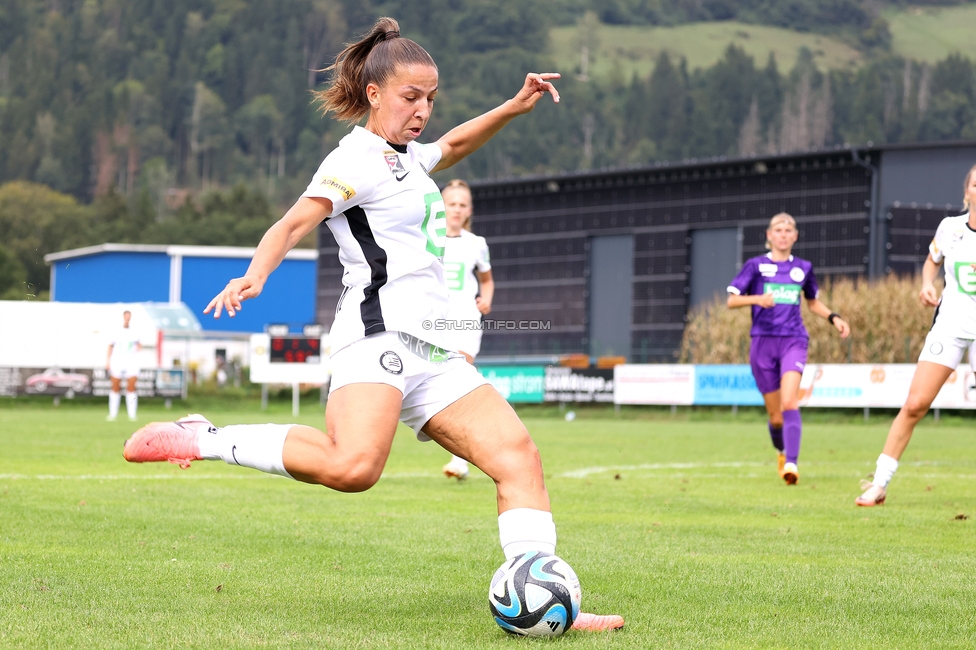 Austria Klagenfurt - Sturm Graz Damen
SPORTLAND Niederoesterreich Frauen Cup, Austria Klagenfurt - SK Sturm Graz, Sport- und Freizeitzentrum Friedlach Glanegg, 08.09.2024. 

Foto zeigt Ruzika Krajinovic (Sturm Damen)
