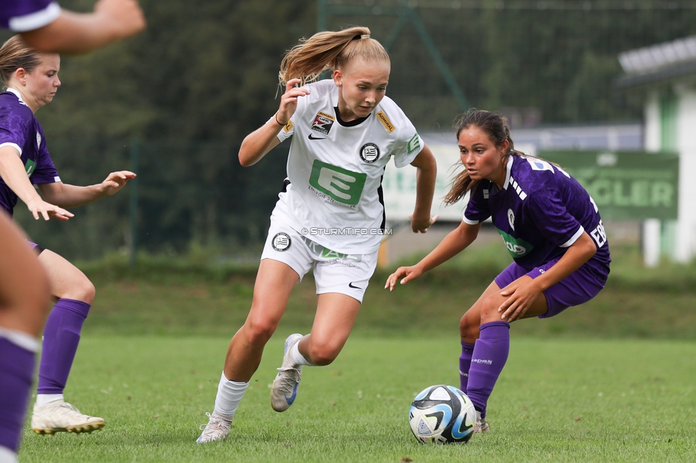 Austria Klagenfurt - Sturm Graz Damen
SPORTLAND Niederoesterreich Frauen Cup, Austria Klagenfurt - SK Sturm Graz, Sport- und Freizeitzentrum Friedlach Glanegg, 08.09.2024. 

Foto zeigt Lena Breznik (Sturm Damen)
