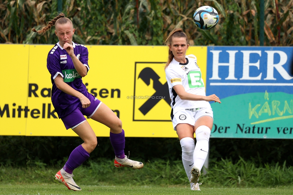 Austria Klagenfurt - Sturm Graz Damen
SPORTLAND Niederoesterreich Frauen Cup, Austria Klagenfurt - SK Sturm Graz, Sport- und Freizeitzentrum Friedlach Glanegg, 08.09.2024. 

Foto zeigt Camilla Nielsen (Sturm Damen)
