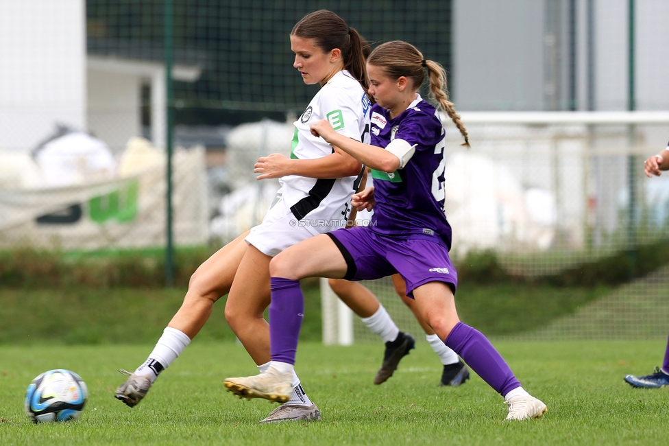 Austria Klagenfurt - Sturm Graz Damen
SPORTLAND Niederoesterreich Frauen Cup, Austria Klagenfurt - SK Sturm Graz, Sport- und Freizeitzentrum Friedlach Glanegg, 08.09.2024. 

Foto zeigt Marie Spiess (Sturm Damen)
