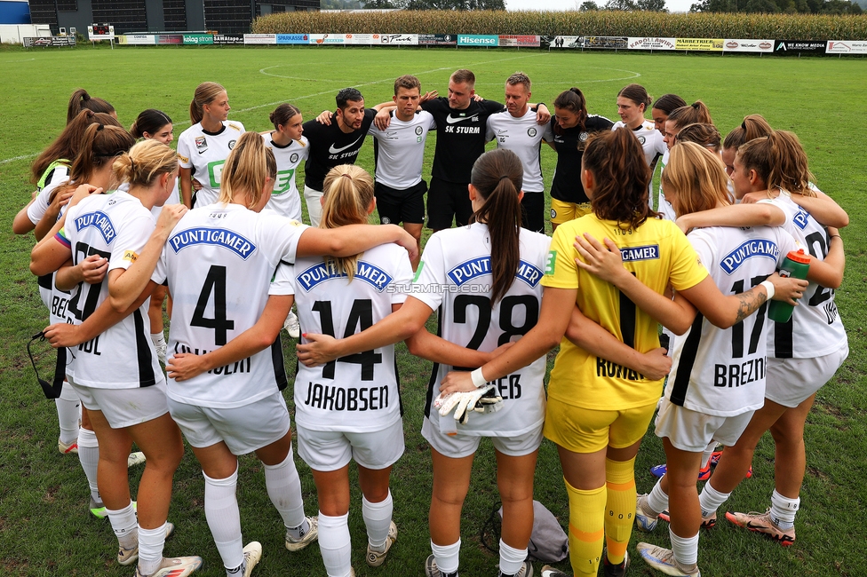 Austria Klagenfurt - Sturm Graz Damen
SPORTLAND Niederoesterreich Frauen Cup, Austria Klagenfurt - SK Sturm Graz, Sport- und Freizeitzentrum Friedlach Glanegg, 08.09.2024. 

Foto zeigt die Mannschaft der Sturm Damen
