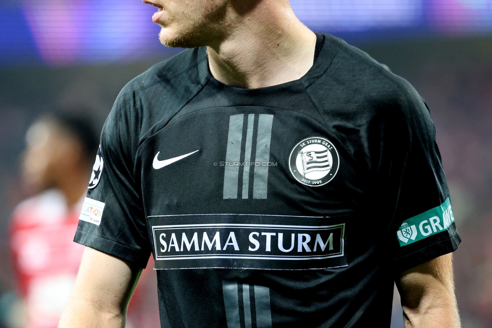 Stade Brestois - Sturm Graz
UEFA Champions League Ligaphase 1. Spieltag, Stade Brestois 29 - SK Sturm Graz, Stade de Roudourou Guingamp, 19.09.2024. 

Foto zeigt Tomi Horvat (Sturm)
Schlüsselwörter: sammasturm