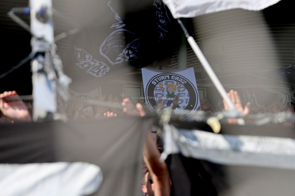 Sturm Graz - Wolfsberg
Oesterreichische Fussball Bundesliga, 7. Runde, SK Sturm Graz - Wolfsberger AC, Stadion Liebenau Graz, 22.09.2024. 

Foto zeigt Fans von Sturm
