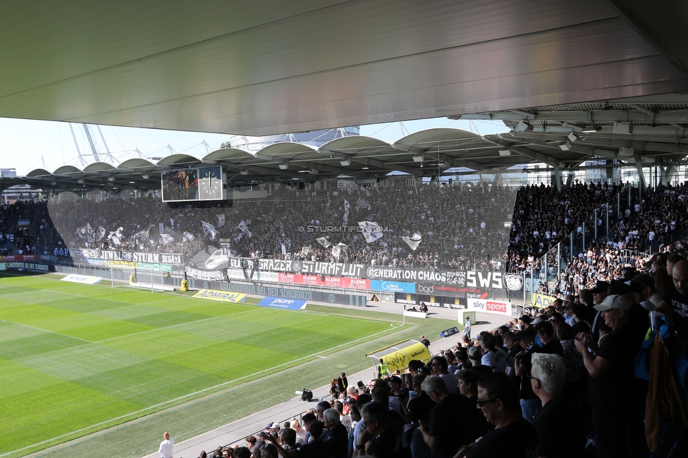 Sturm Graz - Wolfsberg
Oesterreichische Fussball Bundesliga, 7. Runde, SK Sturm Graz - Wolfsberger AC, Stadion Liebenau Graz, 22.09.2024. 

Foto zeigt Fans von Sturm
