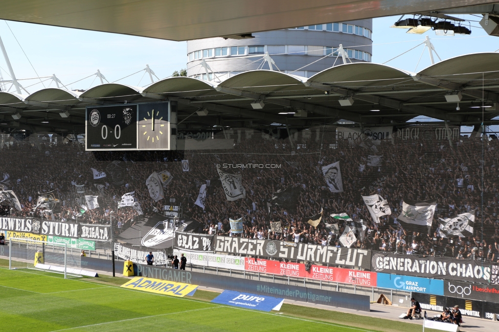 Sturm Graz - Wolfsberg
Oesterreichische Fussball Bundesliga, 7. Runde, SK Sturm Graz - Wolfsberger AC, Stadion Liebenau Graz, 22.09.2024. 

Foto zeigt Fans von Sturm
