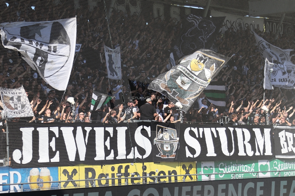 Sturm Graz - Wolfsberg
Oesterreichische Fussball Bundesliga, 7. Runde, SK Sturm Graz - Wolfsberger AC, Stadion Liebenau Graz, 22.09.2024. 

Foto zeigt Fans von Sturm
Schlüsselwörter: jewels