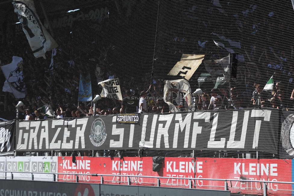 Sturm Graz - Wolfsberg
Oesterreichische Fussball Bundesliga, 7. Runde, SK Sturm Graz - Wolfsberger AC, Stadion Liebenau Graz, 22.09.2024. 

Foto zeigt Fans von Sturm
Schlüsselwörter: sturmflut