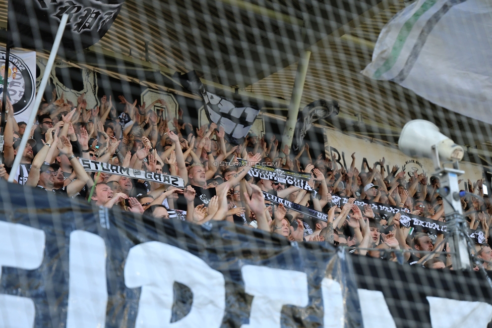 Sturm Graz - Wolfsberg
Oesterreichische Fussball Bundesliga, 7. Runde, SK Sturm Graz - Wolfsberger AC, Stadion Liebenau Graz, 22.09.2024. 

Foto zeigt Fans von Sturm
