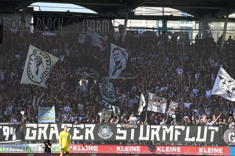 Sturm Graz - Wolfsberg
Oesterreichische Fussball Bundesliga, 7. Runde, SK Sturm Graz - Wolfsberger AC, Stadion Liebenau Graz, 22.09.2024. 

Foto zeigt Fans von Sturm
Schlüsselwörter: sturmflut