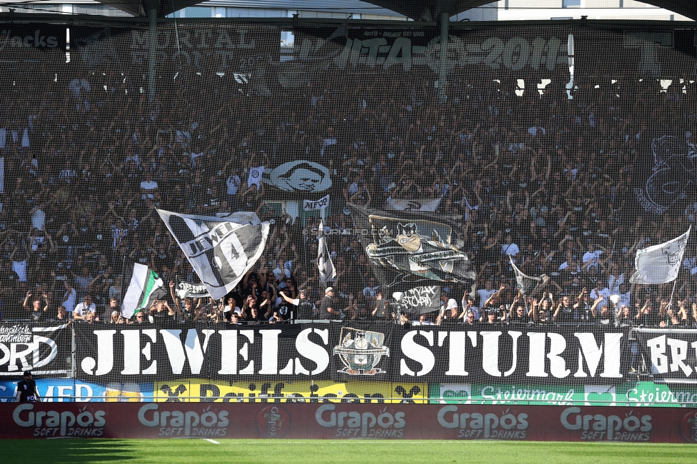 Sturm Graz - Wolfsberg
Oesterreichische Fussball Bundesliga, 7. Runde, SK Sturm Graz - Wolfsberger AC, Stadion Liebenau Graz, 22.09.2024. 

Foto zeigt Fans von Sturm
Schlüsselwörter: jewels