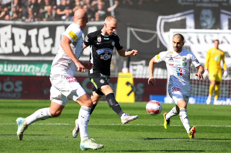 Sturm Graz - Wolfsberg
Oesterreichische Fussball Bundesliga, 7. Runde, SK Sturm Graz - Wolfsberger AC, Stadion Liebenau Graz, 22.09.2024. 

Foto zeigt Mika Biereth (Sturm)
