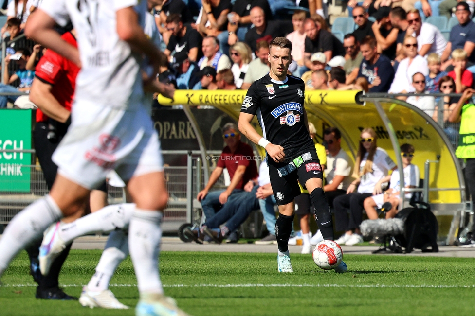 Sturm Graz - Wolfsberg
Oesterreichische Fussball Bundesliga, 7. Runde, SK Sturm Graz - Wolfsberger AC, Stadion Liebenau Graz, 22.09.2024. 

Foto zeigt Dimitri Lavalee (Sturm)
