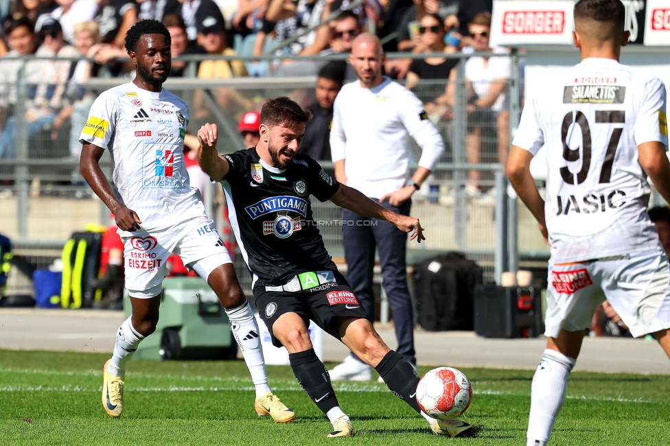 Sturm Graz - Wolfsberg
Oesterreichische Fussball Bundesliga, 7. Runde, SK Sturm Graz - Wolfsberger AC, Stadion Liebenau Graz, 22.09.2024. 

Foto zeigt Otar Kiteishvili (Sturm)
