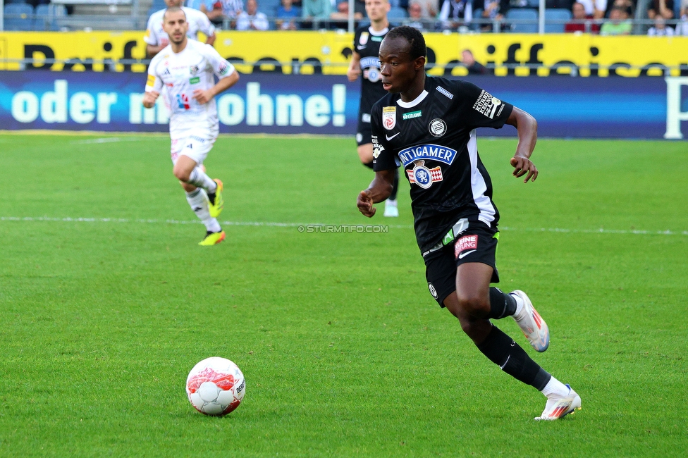 Sturm Graz - Wolfsberg
Oesterreichische Fussball Bundesliga, 7. Runde, SK Sturm Graz - Wolfsberger AC, Stadion Liebenau Graz, 22.09.2024. 

Foto zeigt Malick Junior Yalcouye (Sturm)
