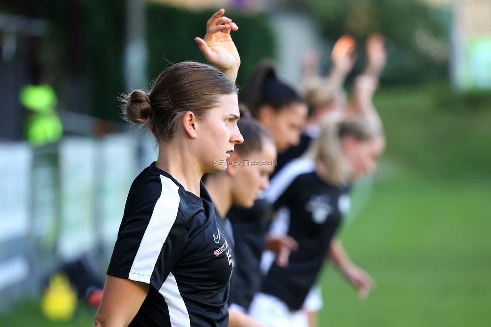 Sturm Damen - St. Poelten
OEFB Frauen Bundesliga, 4. Runde, SK Sturm Graz Damen - SKN St. Poelten, Gruabn Graz, 22.09.2024. 

Foto zeigt Sophie Maierhofer (Sturm Damen)
