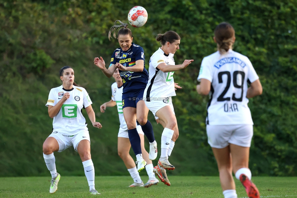 Sturm Damen - St. Poelten
OEFB Frauen Bundesliga, 4. Runde, SK Sturm Graz Damen - SKN St. Poelten, Gruabn Graz, 22.09.2024. 

Foto zeigt Sophie Maierhofer (Sturm Damen)
