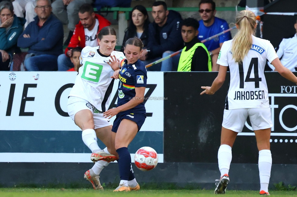 Sturm Damen - St. Poelten
OEFB Frauen Bundesliga, 4. Runde, SK Sturm Graz Damen - SKN St. Poelten, Gruabn Graz, 22.09.2024. 

Foto zeigt Sophie Maierhofer (Sturm Damen)
