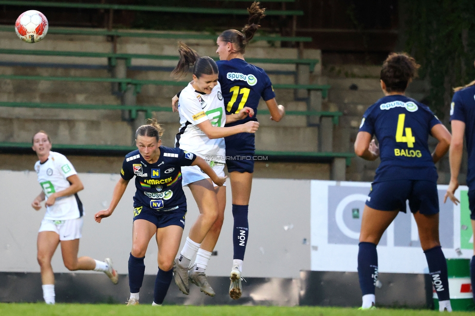 Sturm Damen - St. Poelten
OEFB Frauen Bundesliga, 4. Runde, SK Sturm Graz Damen - SKN St. Poelten, Gruabn Graz, 22.09.2024. 

Foto zeigt Marie Spiess (Sturm Damen)
