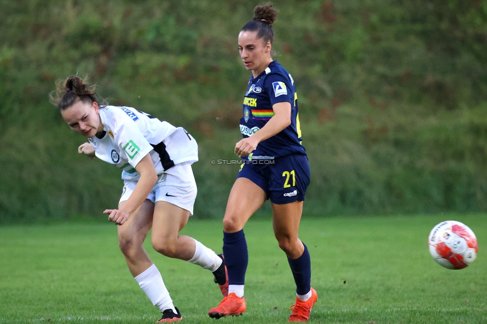 Sturm Damen - St. Poelten
OEFB Frauen Bundesliga, 4. Runde, SK Sturm Graz Damen - SKN St. Poelten, Gruabn Graz, 22.09.2024. 

Foto zeigt Julia Keutz (Sturm Damen)
